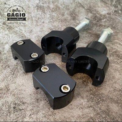 GAGIO MOTOR PARTS ガジオモーターパーツ CNC Handlebar clamp 22mm. - Edge ハンドルポスト・ハンドルライザー ハンドル周辺パーツ ハンドル