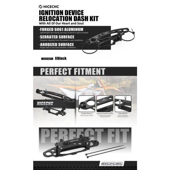 Nicecnc ナイスシーエヌシー Ignition Device Relocation Dash Kit For KTM 150-500 2024 150 XC W 250 EXC 300 350 F XW 450 XCF 500 SIX DAYS 点火系 | ブランド登録なし | 10