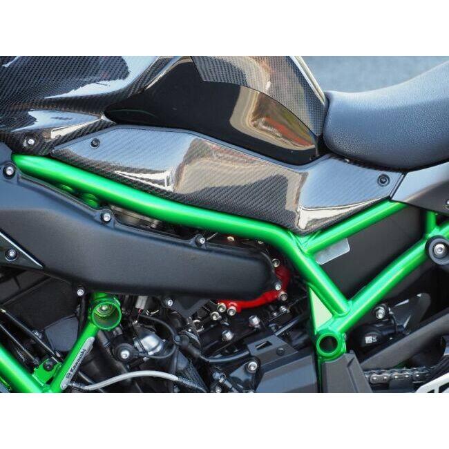 Magical Racing マジカルレーシング タンクサイドカバー タイプ：綾織カーボン製 / MagiVeilセラミックコーティング：なし ZH2 KAWASAKI カワサキ カウル関連の画像