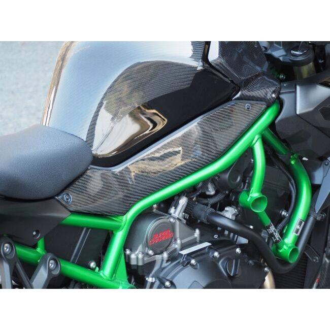 Magical Racing マジカルレーシング タンクサイドカバー タイプ：綾織カーボン製 / MagiVeilセラミックコーティング：なし ZH2 KAWASAKI カワサキ カウル関連の画像