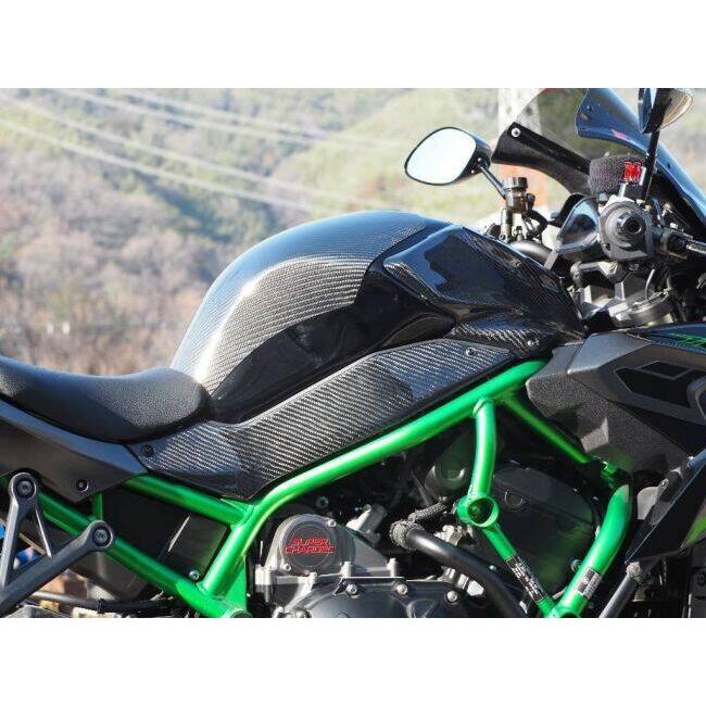 Magical Racing マジカルレーシング タンクサイドカバー タイプ：綾織カーボン製 / MagiVeilセラミックコーティング：なし ZH2 KAWASAKI カワサキ カウル関連の画像