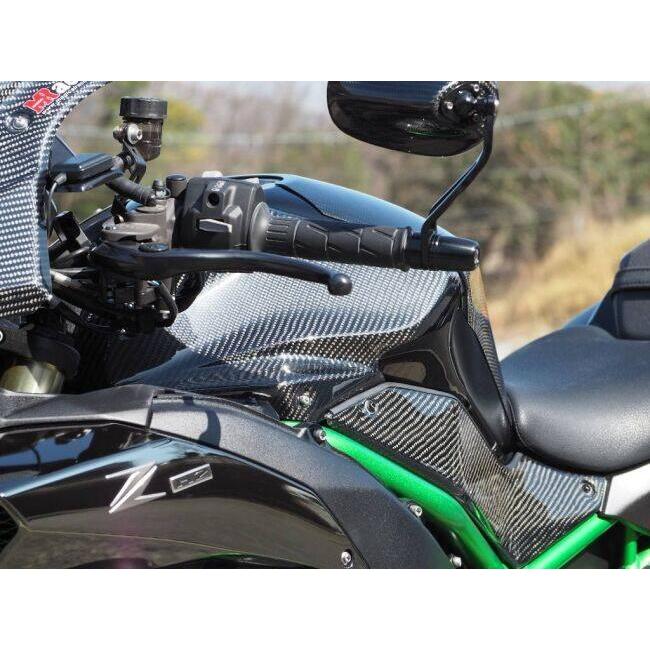 Magical Racing マジカルレーシング タンクサイドカバー タイプ：綾織カーボン製 / MagiVeilセラミックコーティング：なし ZH2 KAWASAKI カワサキ カウル関連の画像