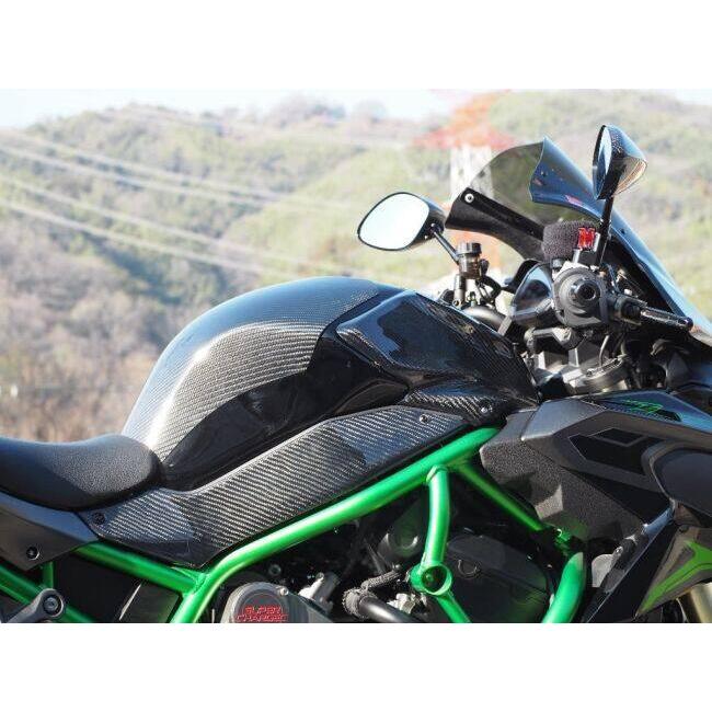 Magical Racing マジカルレーシング タンクサイドカバー タイプ：綾織カーボン製 / MagiVeilセラミックコーティング：なし ZH2 KAWASAKI カワサキ カウル関連の画像