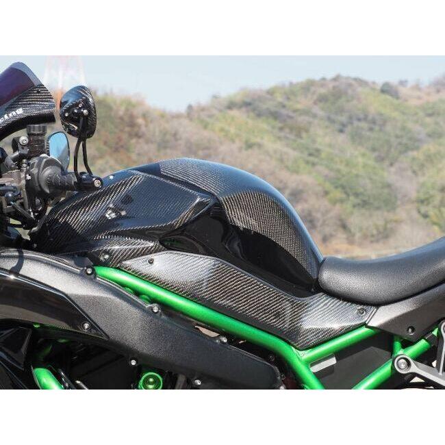 Magical Racing マジカルレーシング タンクサイドカバー タイプ：綾織カーボン製 / MagiVeilセラミックコーティング：なし ZH2 KAWASAKI カワサキ カウル関連の画像