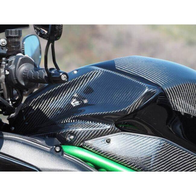 Magical Racing マジカルレーシング タンクサイドカバー タイプ：綾織カーボン製 / MagiVeilセラミックコーティング：なし ZH2 KAWASAKI カワサキ カウル関連の画像