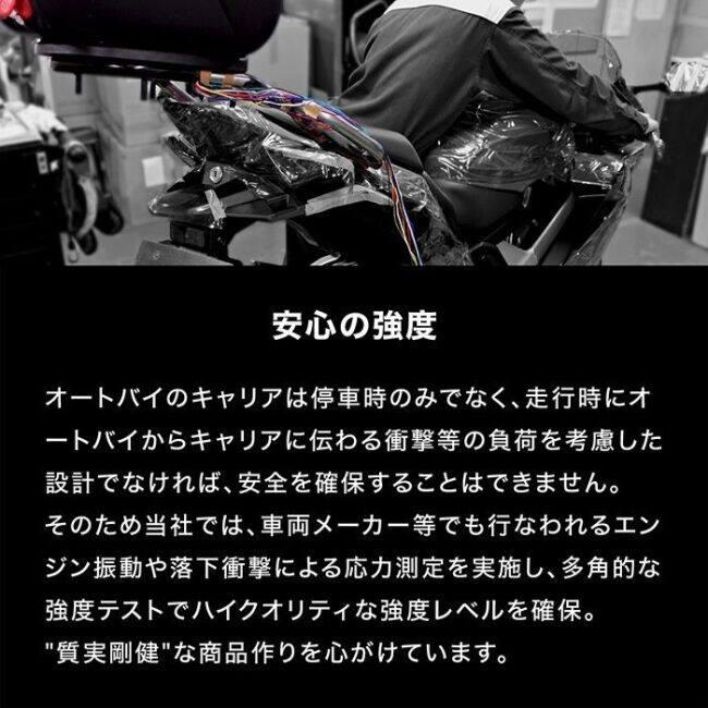 ENDURANCE エンデュランス アルミBOXベースセット＋BOX 50L Dio110 Lite HONDA ホンダ トップケース・テールボックス 車体用バッグ・ケースの画像