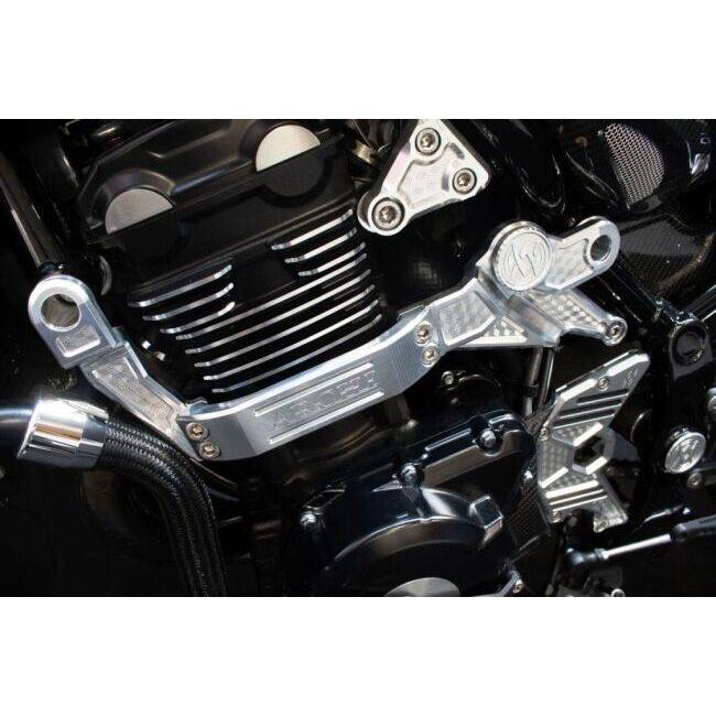 ARCHI アーキ ビレット ハニカム エンジンエンブレムキット Z900RS／CAFE カラー：マットブラック Z900RS KAWASAKI カワサキ サブフレーム フレーム_2