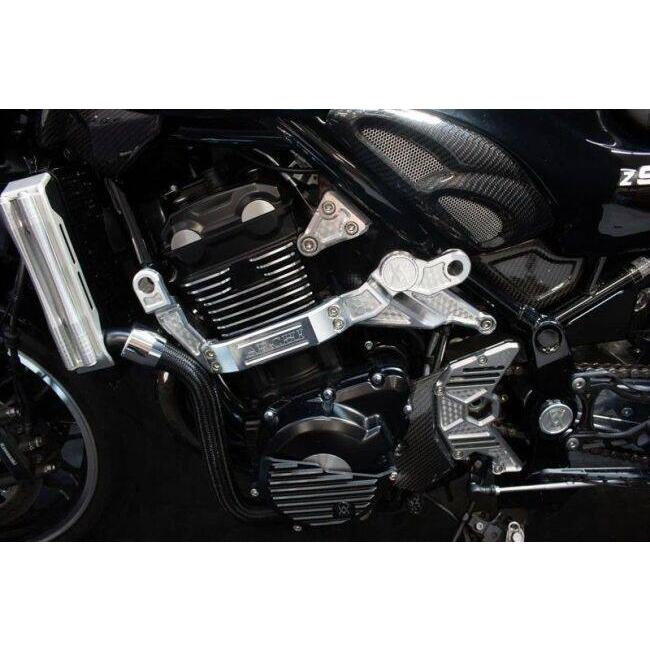 ARCHI アーキ ビレット ハニカム エンジンエンブレムキット Z900RS／CAFE カラー：マットブラック Z900RS KAWASAKI カワサキ サブフレーム フレーム_3
