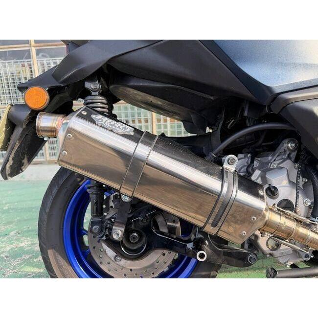 月木レーシング ツキギレーシング TRエキゾーストシステム ステンレス多角形サイレンサー XMAX250 YAMAHA ヤマハ フルエキゾーストマフラー マフラーの画像