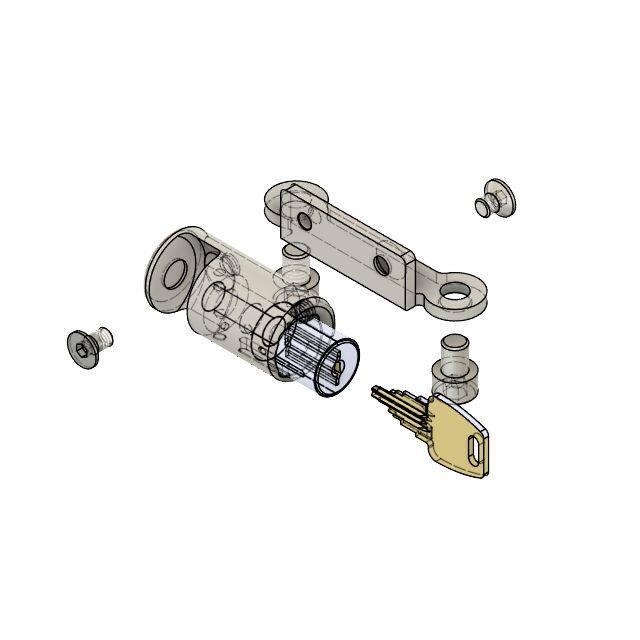 Fixe design フィックスデザイン ヘルメットロック M1 専用KIT DUCATI PANIGALE V4 / STREET FIGHTER タンデム左 カラー：SIL ドゥカティ ヘルメット_2