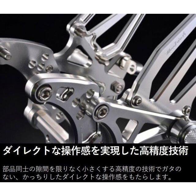 WOODSTOCK ウッドストック バックステップキット カラー：オールシルバー CB750ホーネット HONDA ホンダ バックステップ ステップ 足回り_3