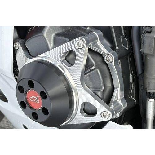 AGRAS アグラス レーシングスライダー ジュラコン：ホワイト YZF-R9 YAMAHA ヤマハ エンジンスライダー・フレームスライダー フレーム_1