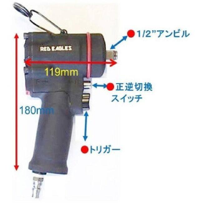 KIJIMA キジマ 1/2”ツインハンマーミニインパクトレンチ その他ハンドツール ハンドツール