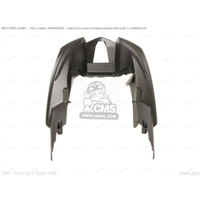 CMS シーエムエス BODY FRONT LOWER 1 MBL2［1PHF835J01P2］ NS50F NS50 NS50N YAMAHA ヤマハ アンダーカウル カウル関連 外装_3
