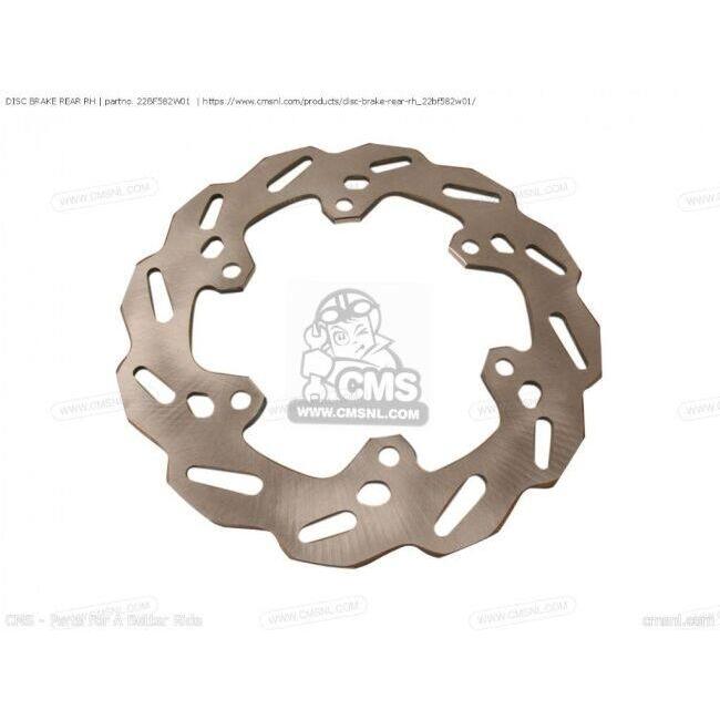 ブランド登録なし - CMS シーエムエス DISC BRAKE REAR RH［22BF582W01］ WR125R YAMAHA ヤマハ ブレーキディスクローター うち切り
