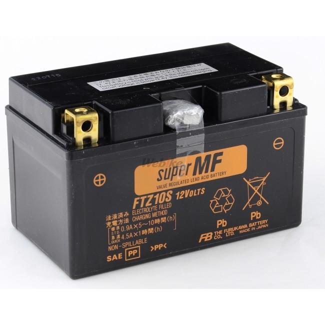 古河バッテリー フルカワバッテリー FTZ10S 12V高始動形制御弁式 (シール形MF) バッテリー (FTシリーズ)｜webike02｜02