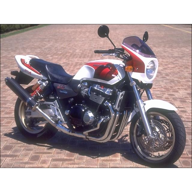 CHIC DESIGN シックデザイン ロードコメット カラー：Pヘロンブルー／ホワイト／レッド（02限定カラー） / スクリーンカラー：クリア CB1300スーパーフォアの画像