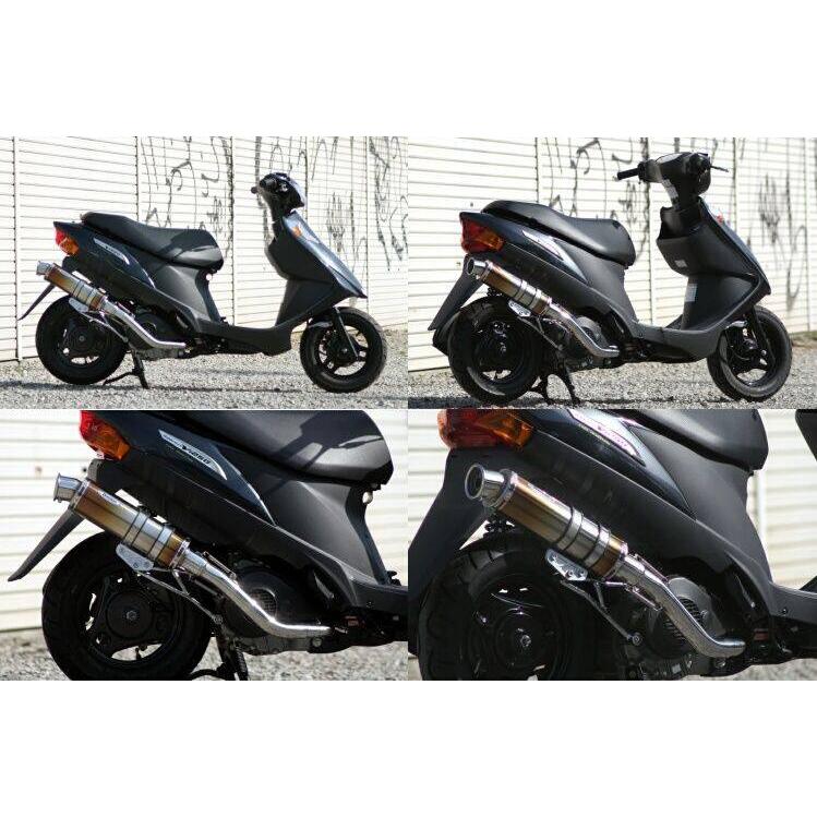 REALIZE - Realize リアライズ ブリンク フルエキゾーストマフラー 原料品：チタン 所在地V125 SUZUKI スズキ えり巻き フルエキゾースト-車、バイク、自転車