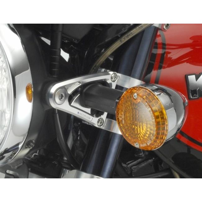 K-FACTORY - ケイファクトリー ヘッドライトステー 百貨店黒いこと ZEPHYR1100 Z1R Z1000J Z1000 Mk2 Z1 Z2 KAWASAKI カワサキ 前照灯 点火装置類 電装系