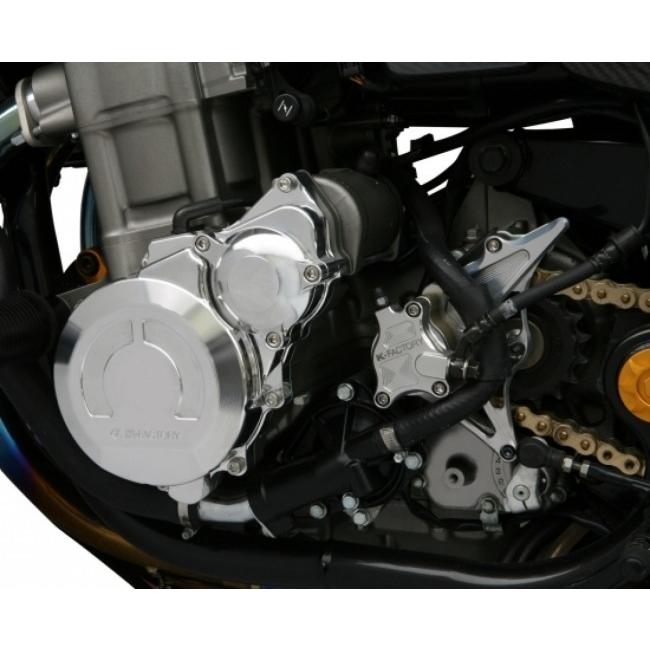 K-FACTORY ケイファクトリー クランクエンドカバーL カラー：スーパーブラック CB1300 SF SB CB1300スーパーフォア X-4 SUPER BOLDOR HONDA ホンダ エンジン_1