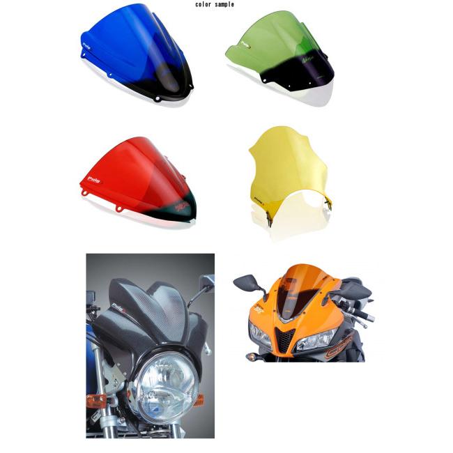 スズキ プーチ Puig レーシングスクリーン GSX1300R 隼 Puig プーチ レーシングスクリーン カラー：ブラック GSX1300R