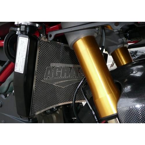AGRAS アグラス ラジエターコアガード Aタイプ：AGRASロゴ有り 1098 DUCATI ドゥカティ ラジエーターコアガード・オイルクーラーコアガード 冷却関連 エンジン
