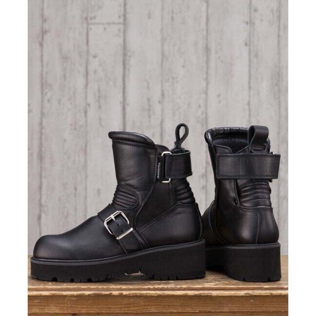 カドヤ　KADOYA ブラックアンクル　ブーツ　25.5㎝ カドヤ（KADOYA） BLACK ANKLE-A [K'S LEATHER] ブーツ サイズ：25.5cm