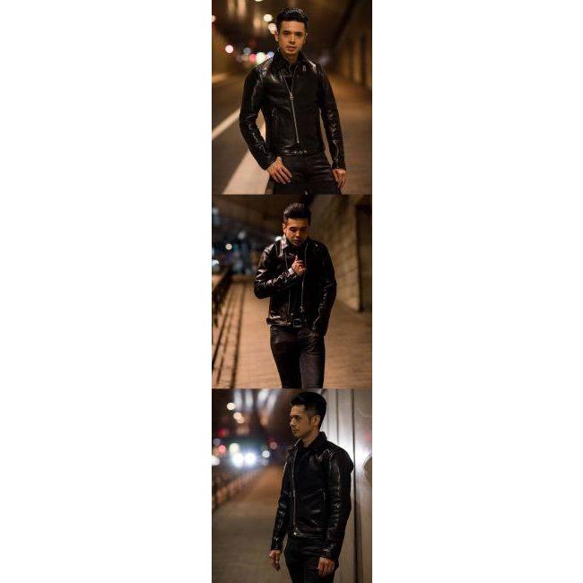 KADOYA MERIDEN ブラックレザージャケット Lサイズ カドヤ KADOYA