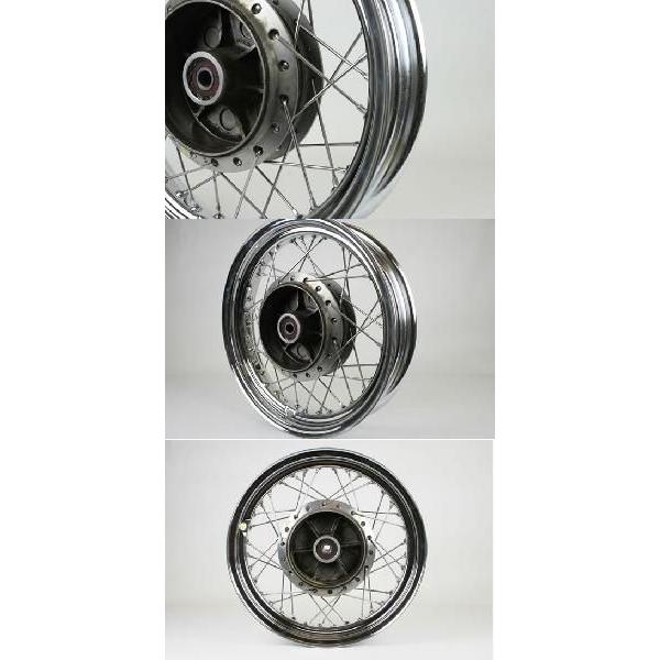カワサキ250TR用　15インチホイール GOODS（グッズ） 16インチキット スチールスポーク リア 250TR