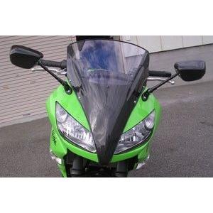 A-TECH エーテック トリムスクリーン 素材：平織カーボン クリアスクリーン付 ニンジャ400R (-2013) KAWASAKI カワサキ スクリーン 外装_2