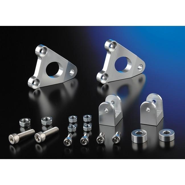NITRO RACING ナイトロレーシング タンデムステップブラケットキット 汎用 Type1 カラー：シルバー / タイプ：ステップバー付 ステップ 足回り | NITRO RACING