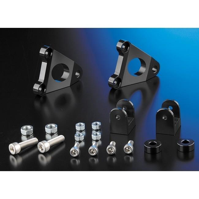 NITRO RACING ナイトロレーシング タンデムステップブラケットキット 汎用 Type1 カラー：ブラック / タイプ：ステップバー付 ステップ 足回り | NITRO RACING