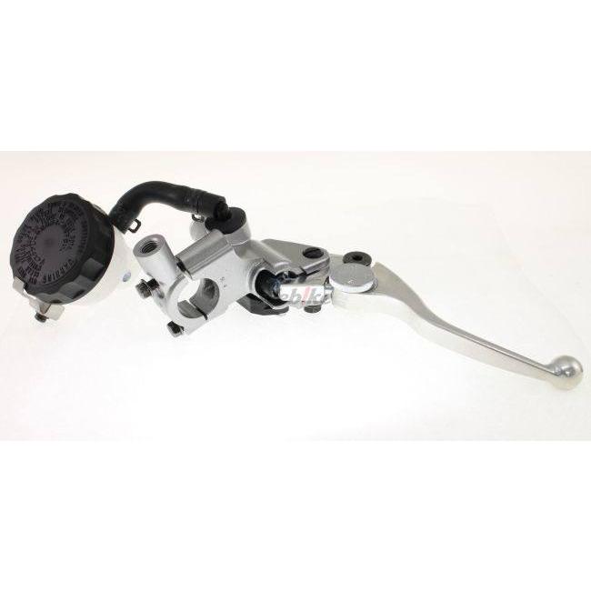 NISSIN ニッシン 【ショートレバー】ブレーキマスターシリンダーキット【横型 11mm／タンク別体式】 本体：シルバー×レバー：バフクリア ブレーキ | NISSIN（バイク） | 10