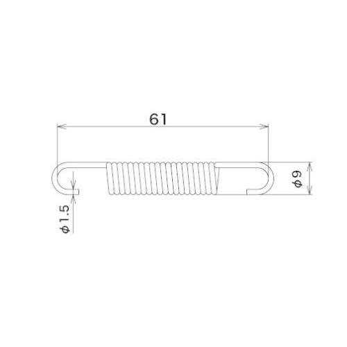 SP武川 SPタケガワ マフラースプリングフック(硬鋼線) マフラースプリング マフラー | スペシャルパーツ武川 | 01
