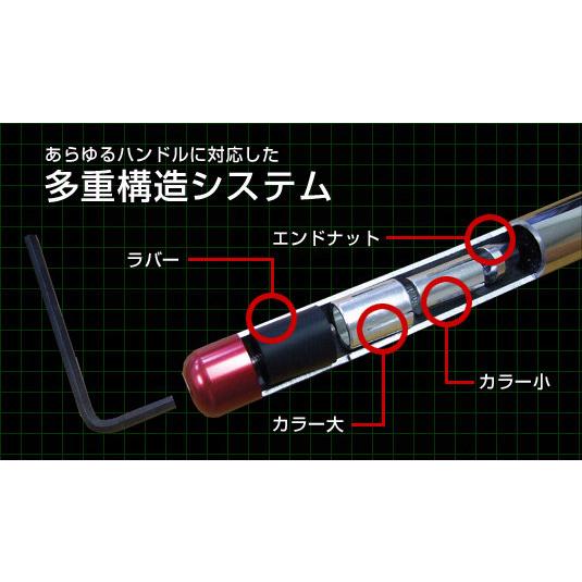 ALCAN hands アルキャンハンズ バーエンド RAINY カラー：メッキ ハンドル | ALCAN hands | 02