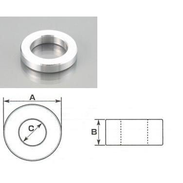 K-CON キタココンビニパーツ アルミスペーサーカラー M8用 外径：Φ13