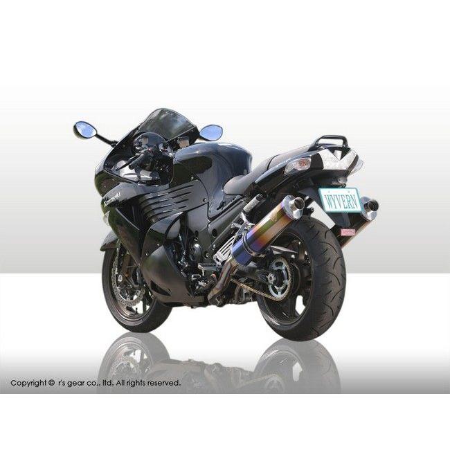r’s gear アールズギア ワイバン スリップオンマフラー タイプ：オーバル／チタン ZZR1400 (ZX-14) KAWASAKI カワサキ マフラー | ブランド登録なし