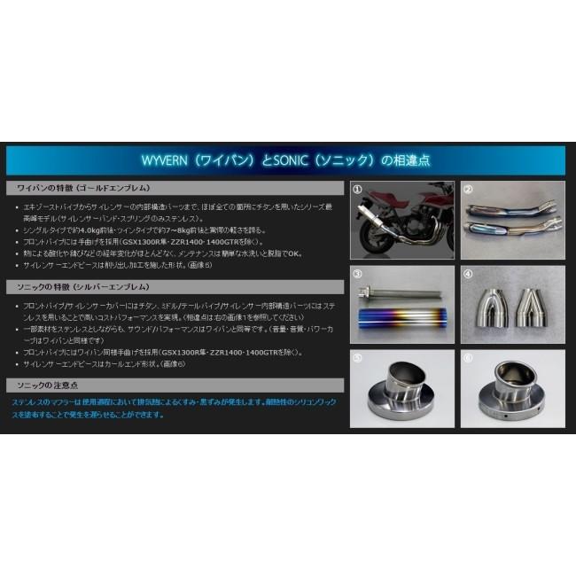 r’s gear アールズギア ワイバン ツインタイプマフラー タイプ：真円／チタン ZZR1400 (ZX-14) KAWASAKI カワサキ フルエキゾーストマフラー マフラー | ブランド登録なし | 03