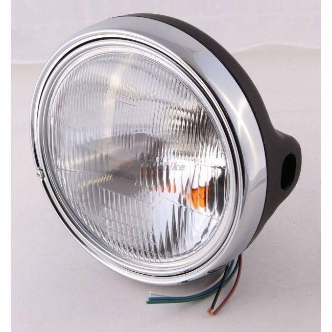 DOREMI COLLECTION ドレミコレクション ヘッドライトASSY 180Φ 仕様：ライトケース 黒 H2 W3 (Z流用) Z1 (900SUPER4) Z2　(750RS) Z400FX/Z400J Z750FX 灯火類 | DOREMI COLLECTION | 01