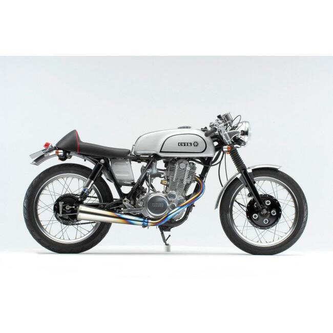OVER オーヴァー チタンメガホン MANXタイプ タイプ：焼き色有り SR400 SR500 YAMAHA ヤマハ フルエキゾーストマフラー マフラー | OVER RACING | 01