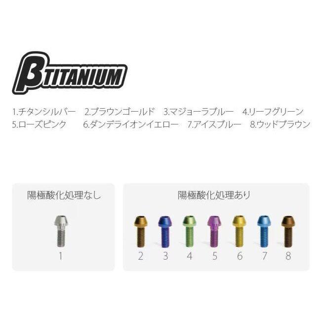 βTITANIUM ベータチタニウム ストレートキャップチタンボルト M6 マジョーラブルー 長さ：20mm 汎用ボルト・ネジ | βTITANIUM | 03