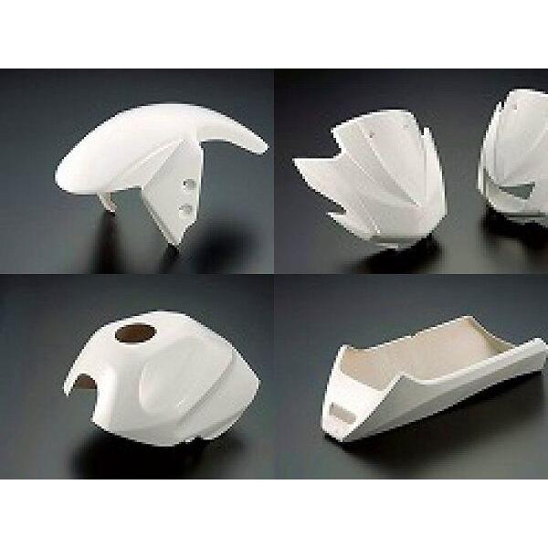 NOJIMA ノジマ カウル5点フルセット レーシング Z110キット タイプ：FRP/白ゲル(未塗装) KSR110 KAWASAKI カワサキ フルカウル・外装セット カウル関連 外装 | ノジマエンジニアリング | 01