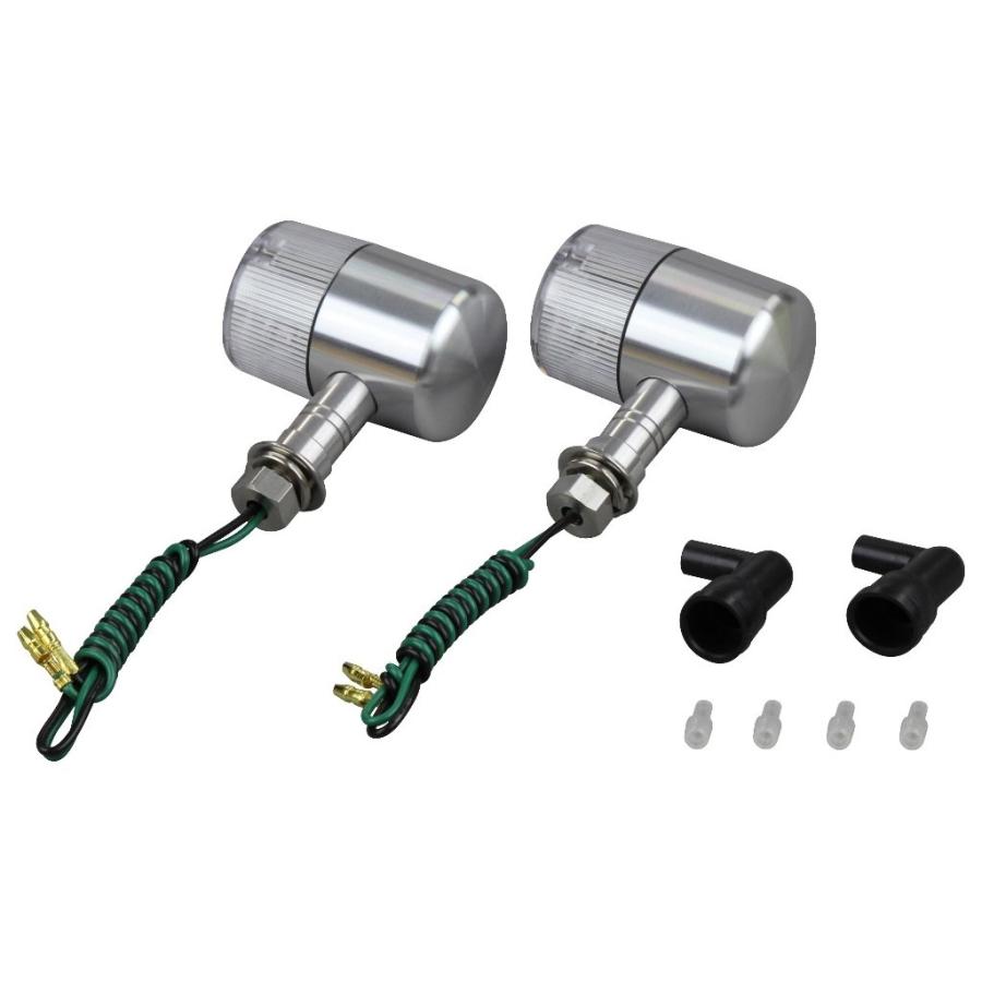 POSH Faith ポッシュ フェイス ミドルマシンド71タイプウインカー レンズカラー：クリアー / ステー：ショートタイプ 仕様：シングル球 ボディカラー：シルバー | ブランド登録なし