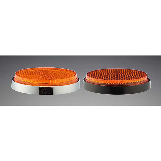 PMC ピーエムシー Z1/Z2 サイドリフレクター リフレクターカラー：クリア/トリムカラー：ブラック Z1 (900SUPER4) Z2 (750RS/Z750FOUR) KAWASAKI カワサキ 外装 | PMC | 06