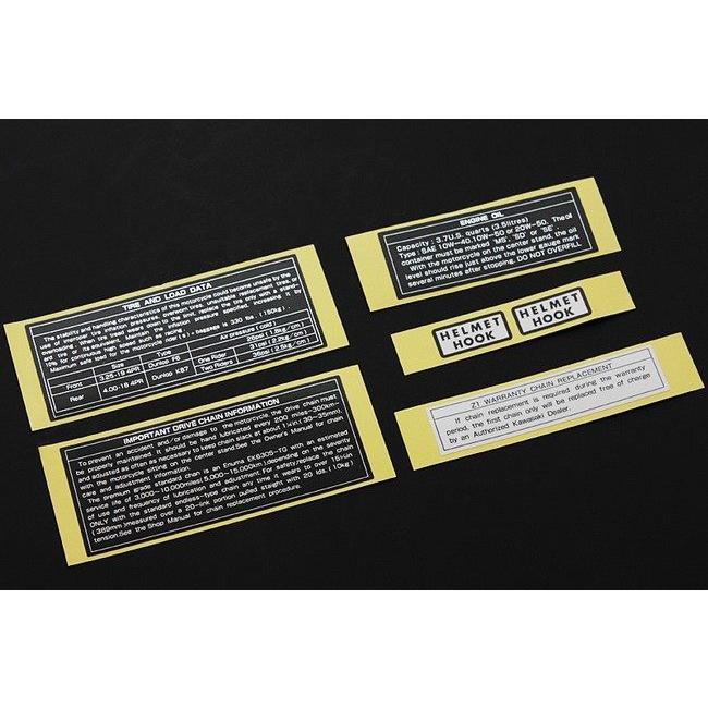 PMC ピーエムシー コーション ラベルセットZ1用 ステッカー・デカール