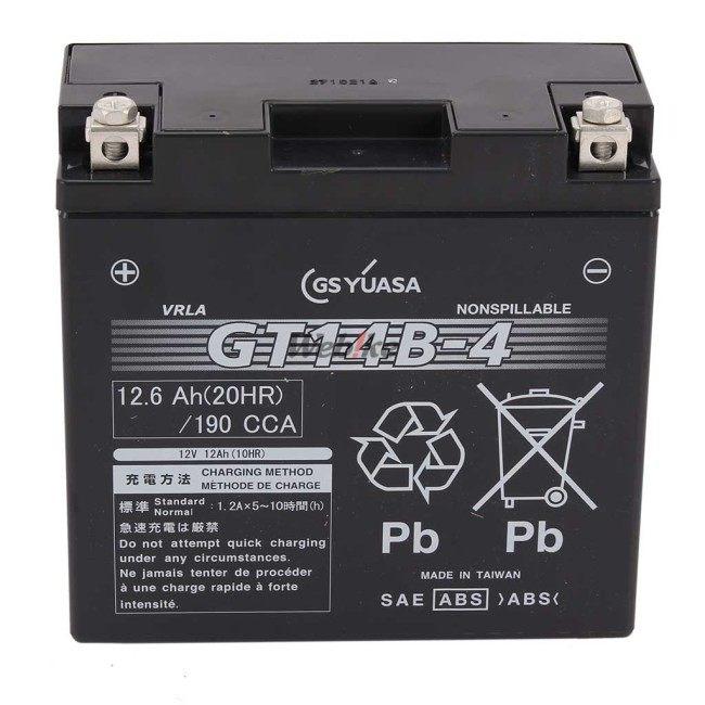 GS YUASA GSユアサ GT14B-4 オートバイ用 制御弁型(MF)12Vバッテリー【液入充電済み】 YAMAHA ヤマハ 鉛系バッテリー バッテリー関連の画像