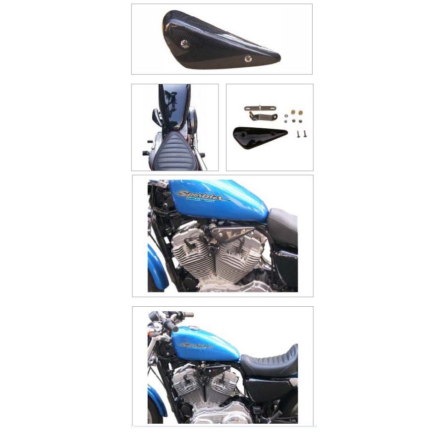 K&H ケイアンドエイチ ニーアシストカバー(左) カーボン SPORTSTER