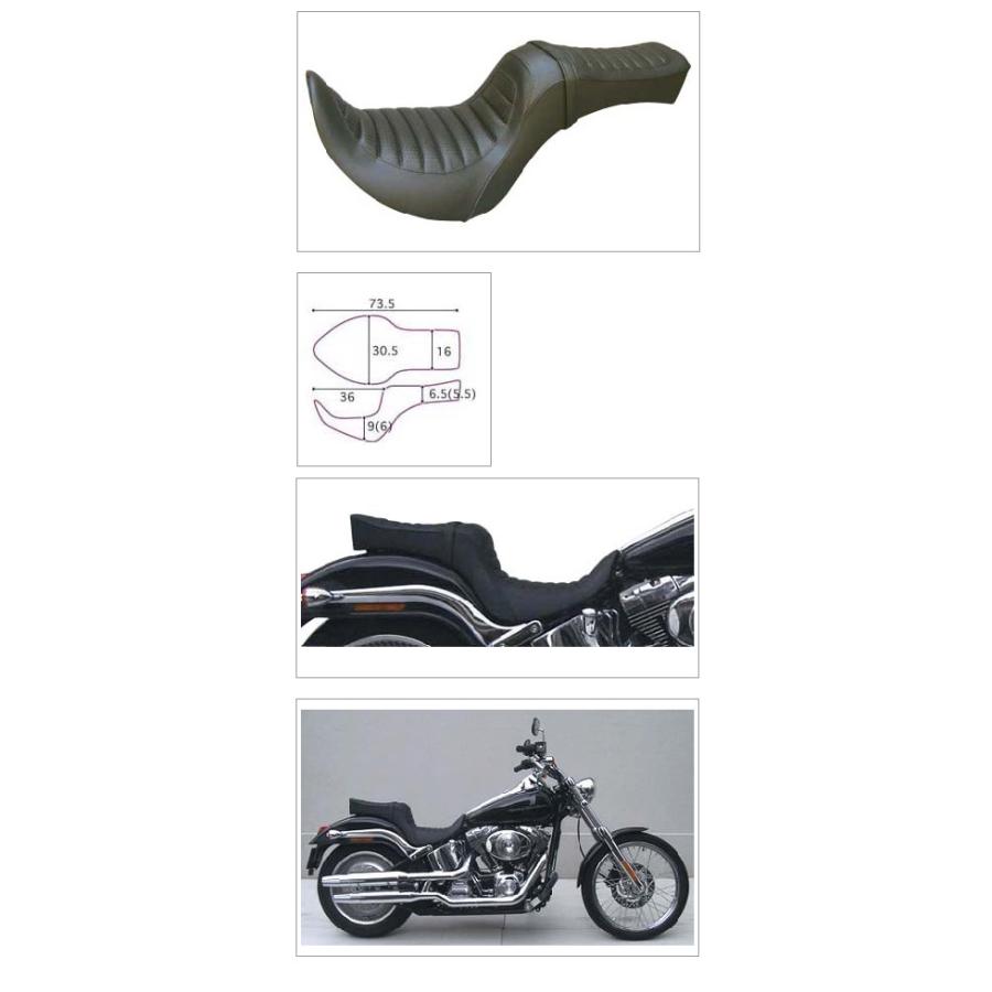 K&H ケイアンドエイチ キング＆クイーン タック FXSTD SOFTAIL DEUCE