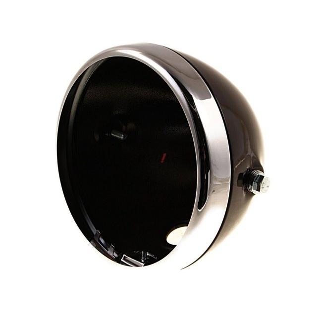 Peyton Place ペイトンプレイス ルーカスタイプ・ヘッドライトケース カラー：ブラック SR400 SR500 YAMAHA ヤマハ ヘッドライト 灯火類 電装系 | ブランド登録なし | 02