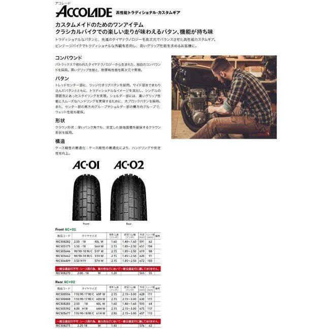 BRIDGESTONE（ブリヂストン） ACCOLADE AC01 【3.50H19 57H